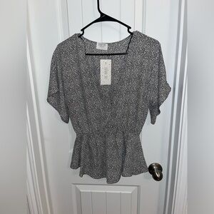 Peplum going out top